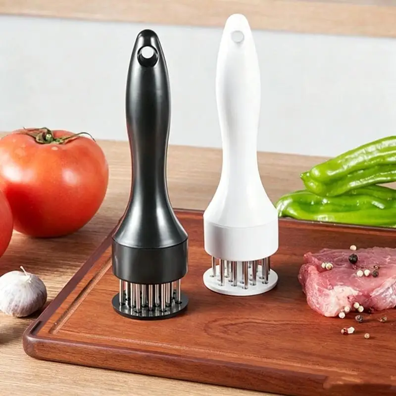 ~Stainless Steel Meat Tenderizer With  Needles Non Slip Handle Perfect For Kitchen Steak Pork BBQ Cooking