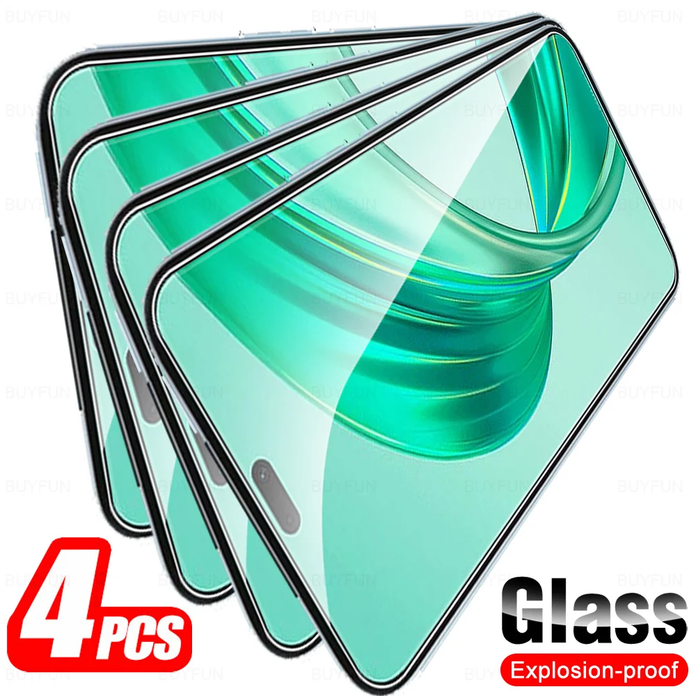 Honer X8b Glass 4Pcs For Honor X8b Tempered Glass On HonorX8b Honar X8 B X 8b X 8 B 4G Screen Protector Safety Phone Cover Films