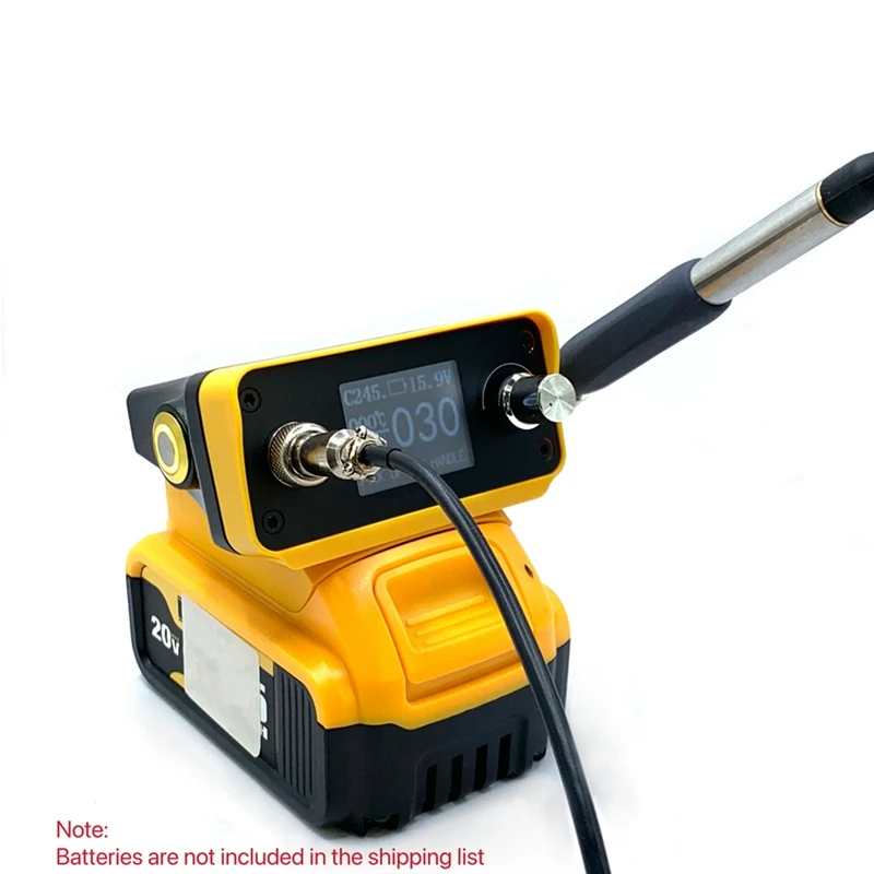 HOT! 70W Cordless Soldering Iron Station Compatible For C245 Soldering Tips For Dewalt 18V/20V Max Lithium Battery