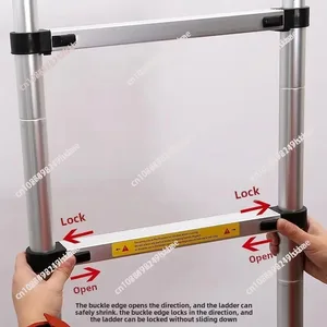 سعر الجملة 8 متر سلم تلسكوبي متعدد الأغراض من الألومنيوم للاستخدام الصناعي أعلى 10 مبيعات سلم الألومنيوم 8 أمتار - No5