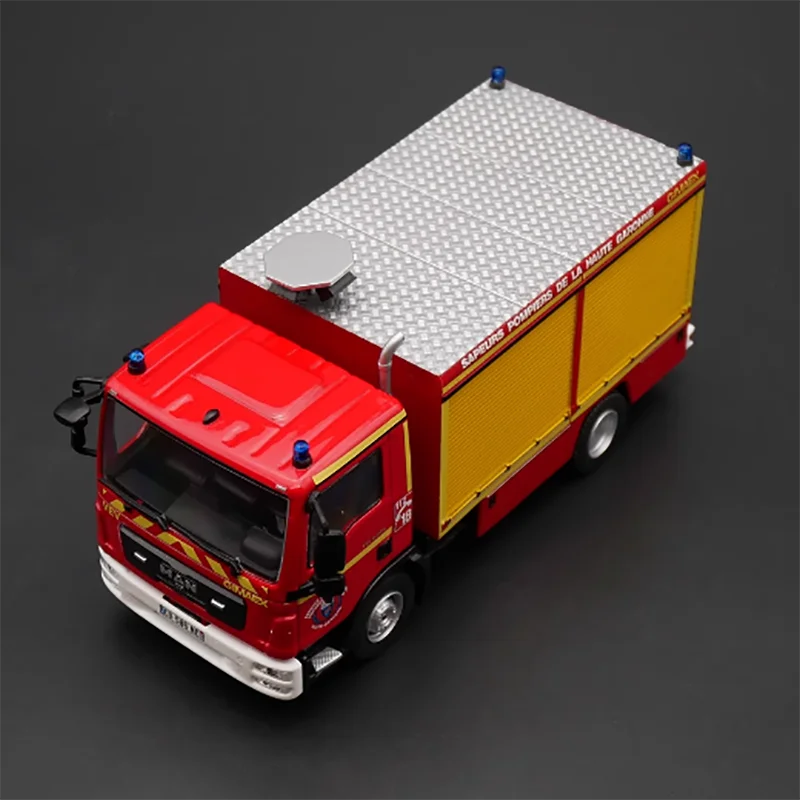 Modelo de Vehine de aleación de motor de fuego MAN TGL a escala 1:43 fundido a presión, colección de simulación terminada, Decoración, regalo, exhibición de Juguetes