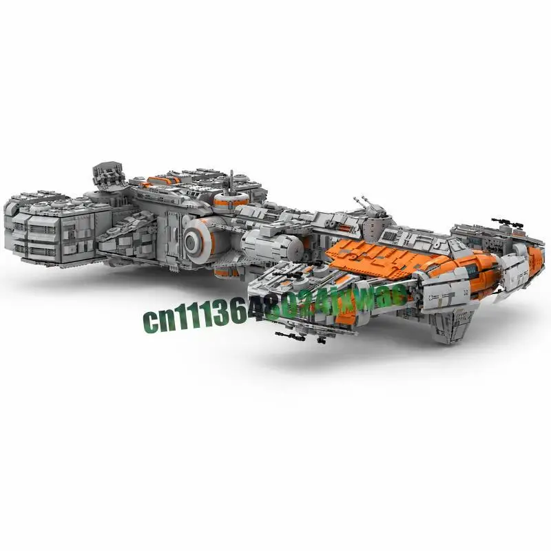 13906PCS Large Sci Fi Interstellar Warship Custom Building Blocks Galaxy Space Vessel Model Collection Educational Festival Gift