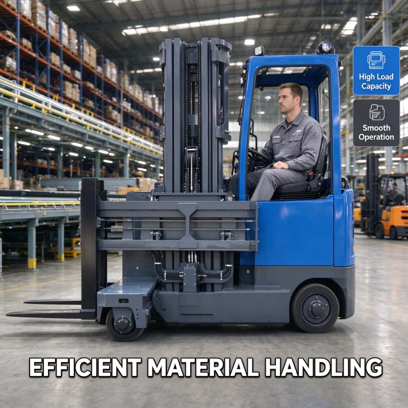 Four Way Electric Forklift For Timber Lumber Workshop Transfer Maximize Warehouse Storage Capacity Certified Manufacturer