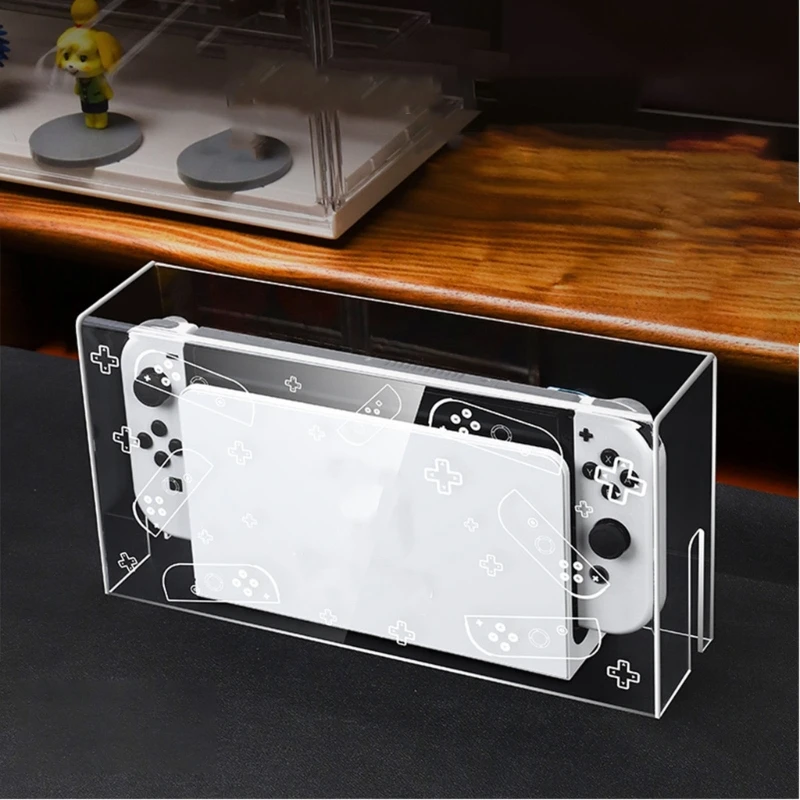 아크릴 투명 먼지 디스플레이 박스 커버, 스위치 OLED 도크 방수 커버, 콘솔 디스플레이 박스 액세서리, K1AA