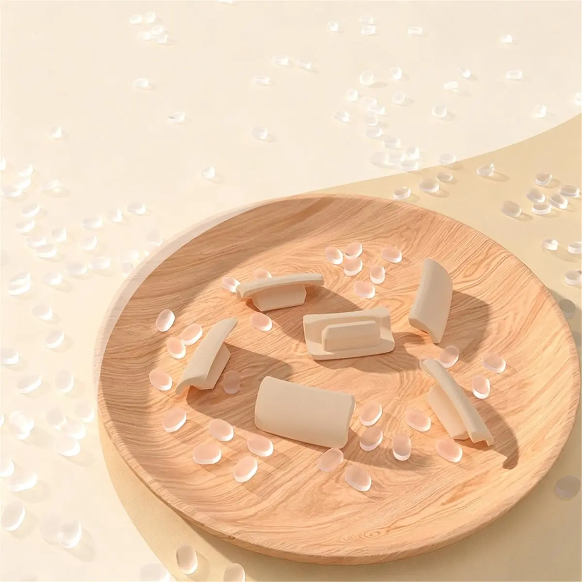 6PC Updated Anti-Leak Spout Cap for E20/E10/S1/S1 Pro Wearable Breast Pump, Silicone, Dust Cover for Pump