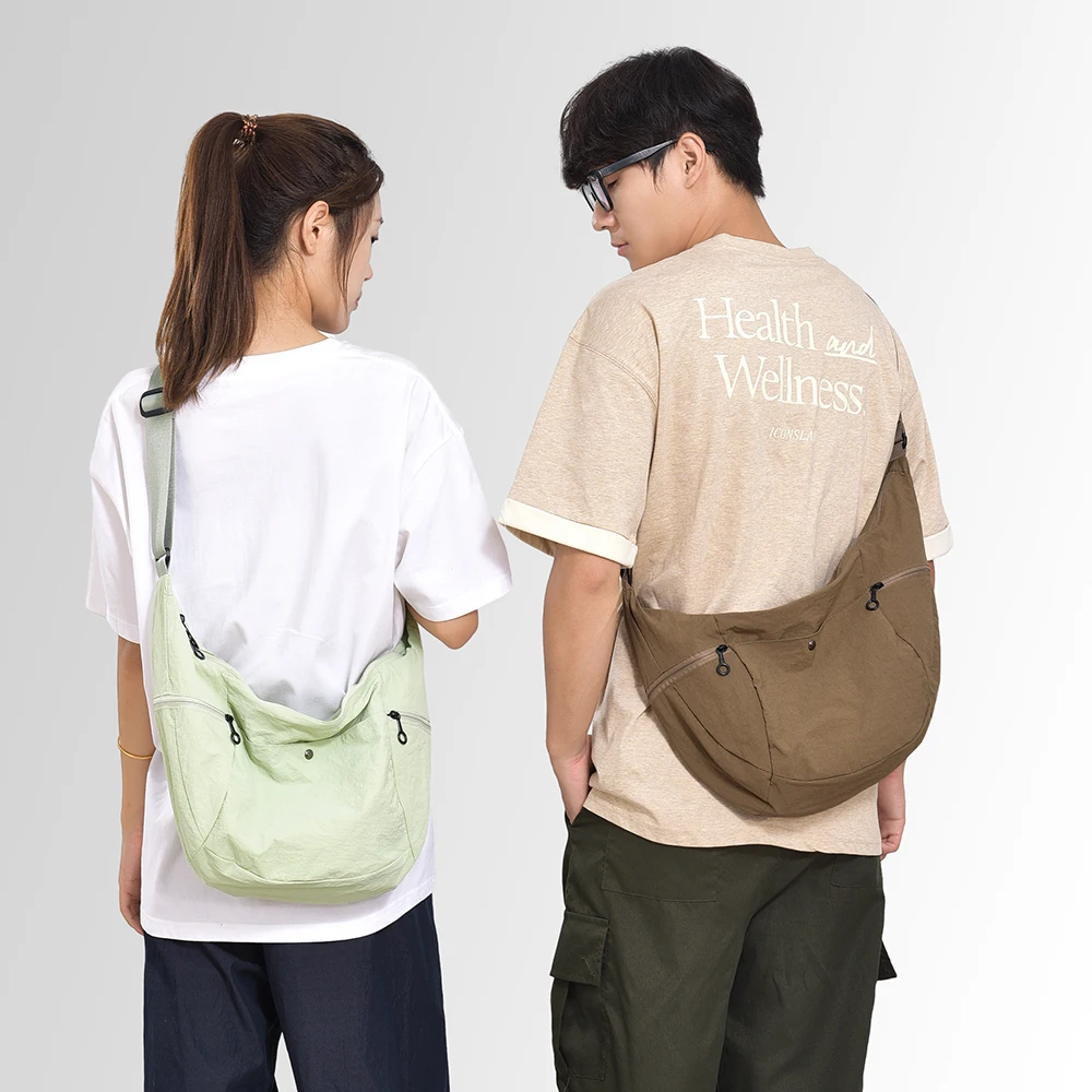 

Stylish Women's Nylon Shoulder Bag Large Capacity Casual Women's Crossbody Bag Lightweight Dumpling-Shaped Bag