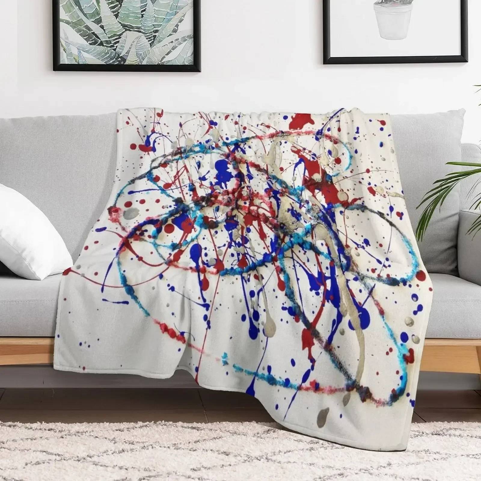 Abstract Jackson Pollock Painting Original Art Throw Blanket Thermal For Decorative Sofa warm winter Blankets