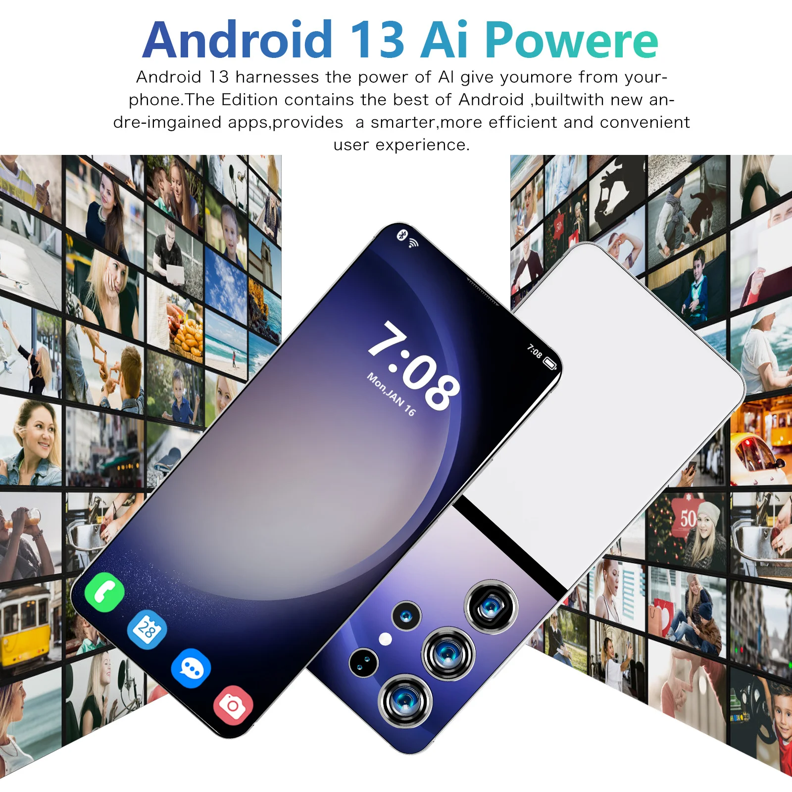 2024 New SmartPhone S25 Ultra 16GB+1TB 5G Dual Sim Card Android Cell Phone 7.3 inch 8800mAh Celular Global Version Mobile Phones