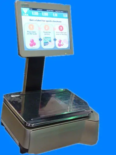 Retail Double Display Receipt Print Scale Digital Weighing Cash Register Electronic Scale