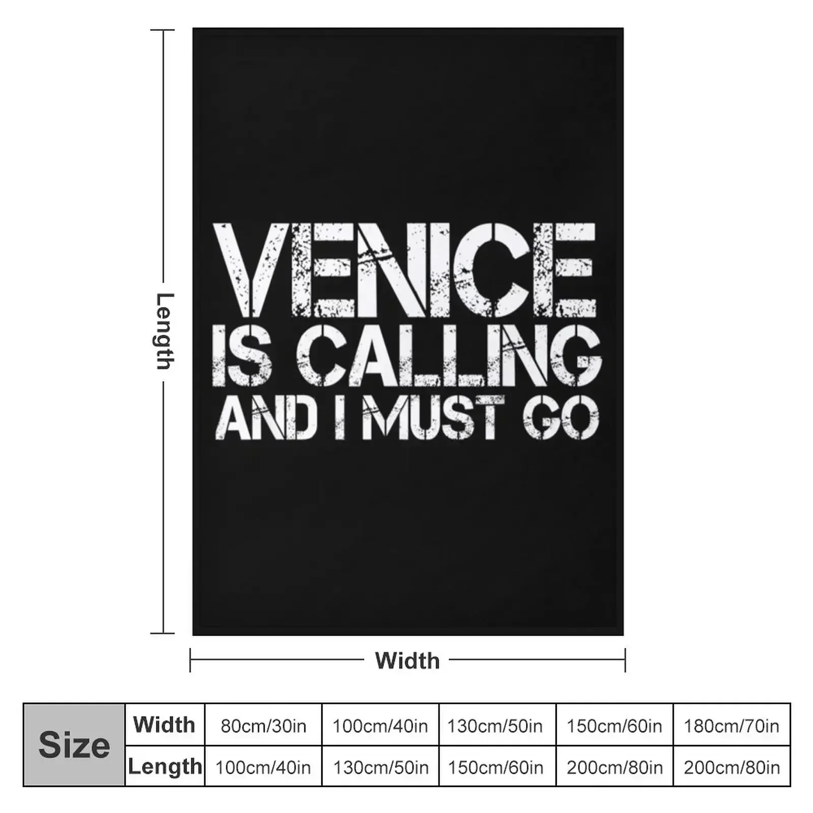 VENICE FL FLORIDA Funny City Trip Home Roots USA Gift Throw Blanket Single Thins Nap Bed linens Sleeping Bag Baby Blankets