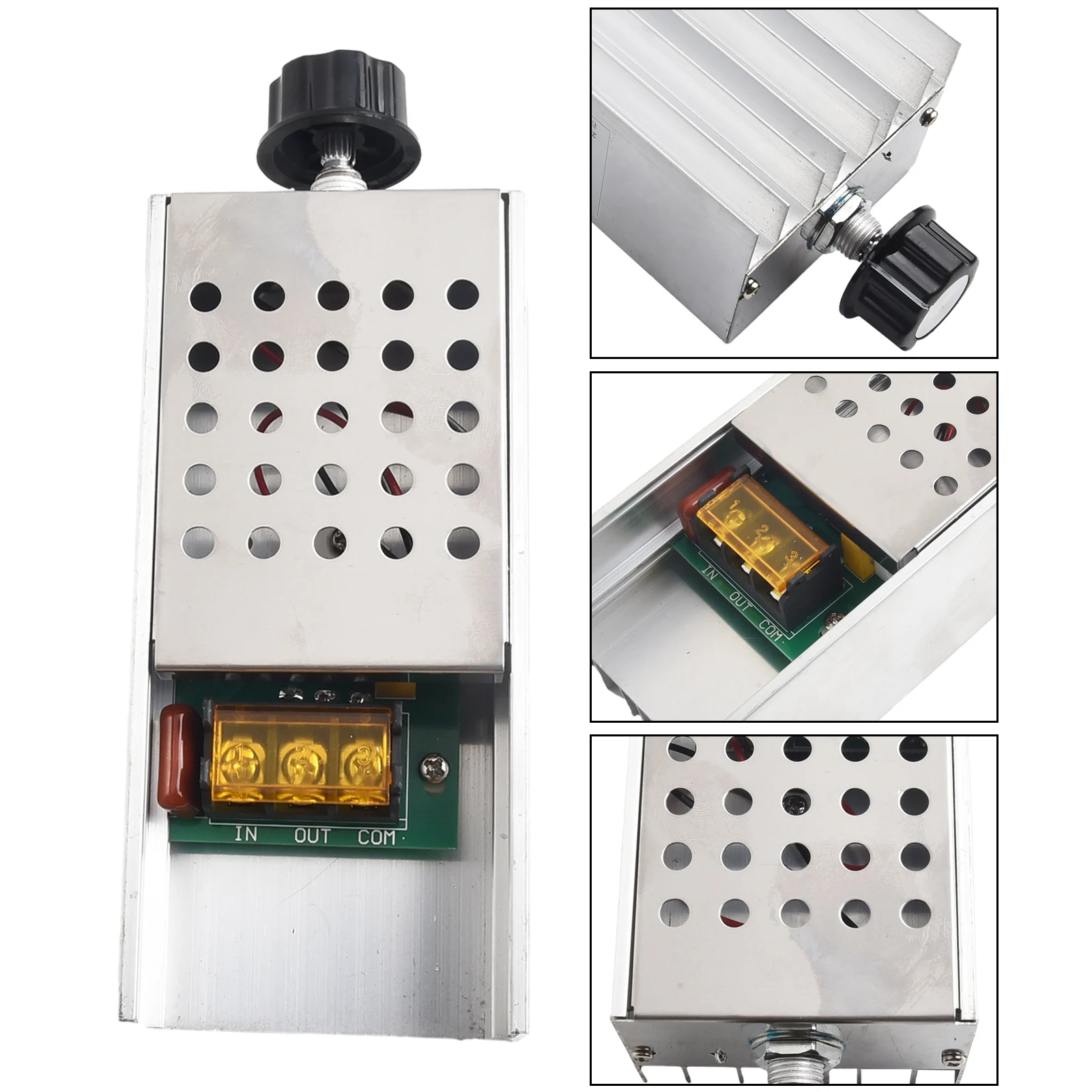 6000W Adjustable AC Dimmer Regulator with BTA41600B SCR Thyristor and Optimized Circuit Layout for High Reliability