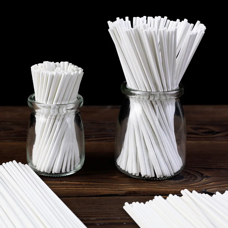 

1000pcs Cake Cupcake Toppers Sticks Cake Pop Food Grade Paper Sticks for Candy Chocolate Cookie Sticks Cake Decorations