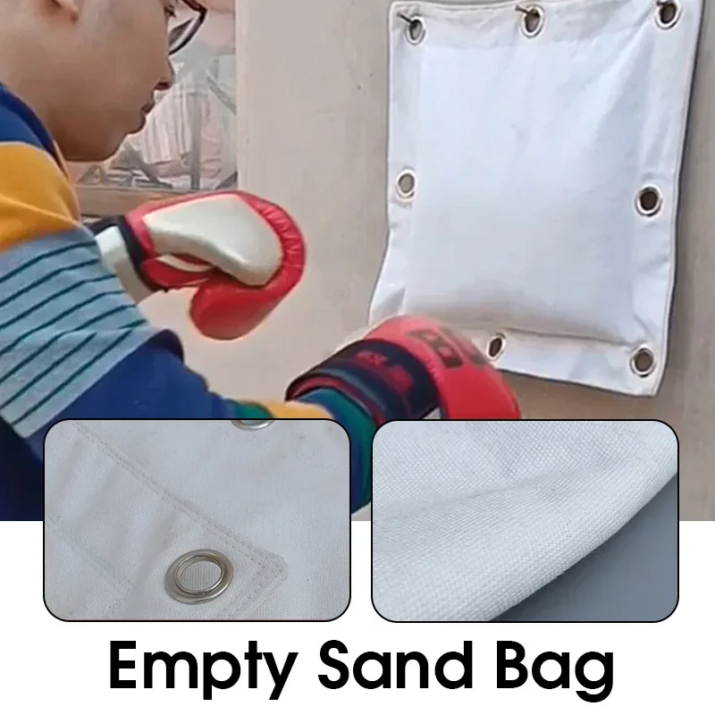 Empty Boxing Bag Reliable Wall Target Sand Bag with Zipper Wing Chun Sanda Karate Empty Sand Bag for Iron Palm Training