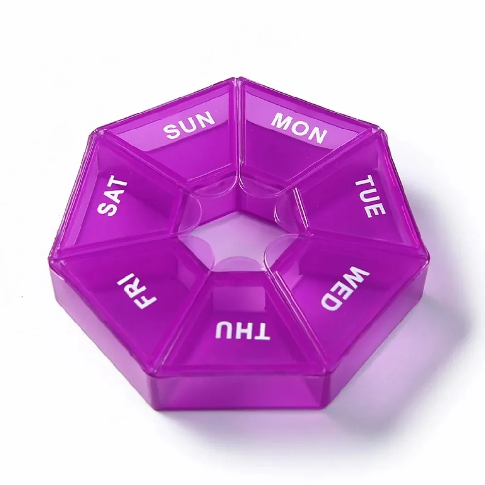 

New Premuim Portable Travel Weekly 7 Grids Pill Case Box Organizer Tablet Holder Small Storage Container for Medicine Fish Oils