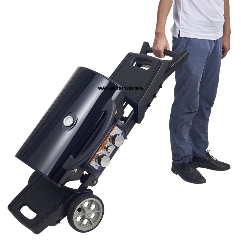 HS-380 Portable Folding 2-Burner Gas BBQ Grill for Outdoor Camping-Wholesale