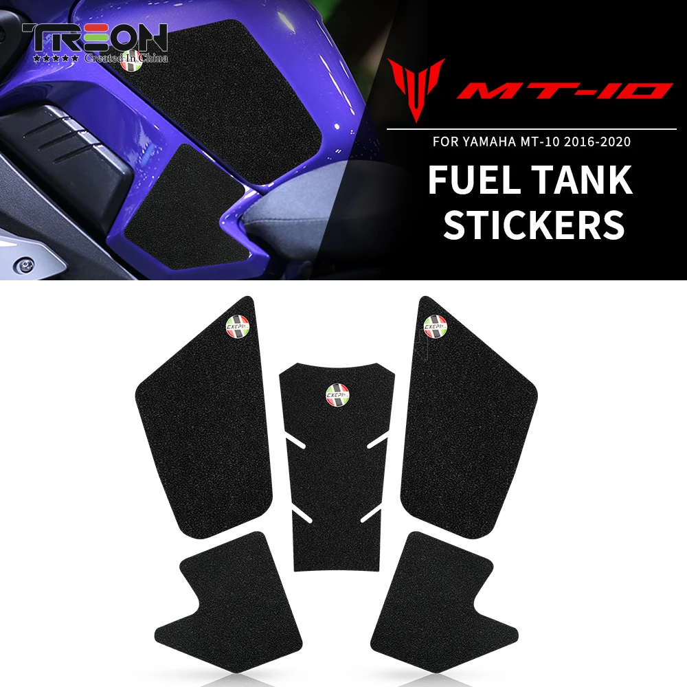 Motorrad Anti Slip Kraftstoff Tank Pads Gas Knie Grip Traktion Aufkleber Schutz Für Yamaha MT-10 MT 10 2016 2018 2019 2020