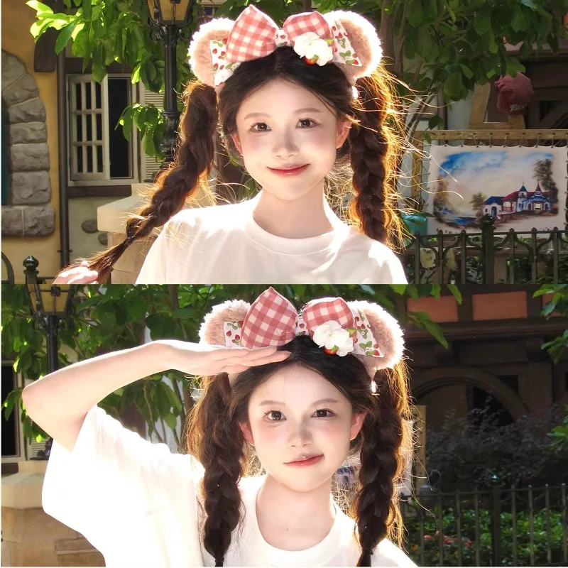 Cartoon Cute ShellieMay Bear Duffy StellaLou LinaBell Series Decorative Headband Disney Creative Cute Sweet Bow Hair Accessories