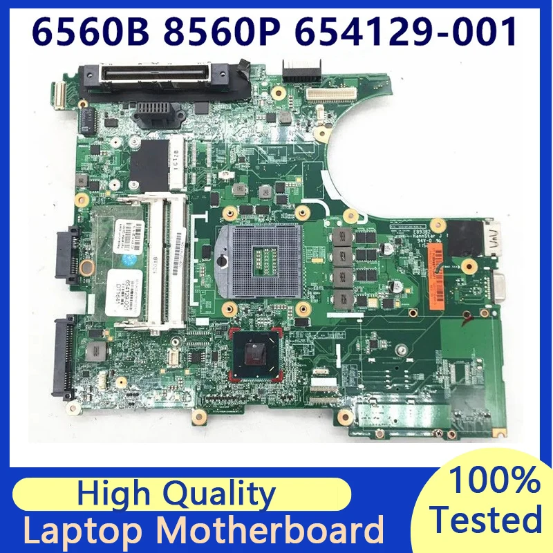 

654129-001 654129-501 654129-601 Mainboard For HP Probook 6560B 8560P 8560W Laptop Motherboard HM65 100%Full Tested Working Well