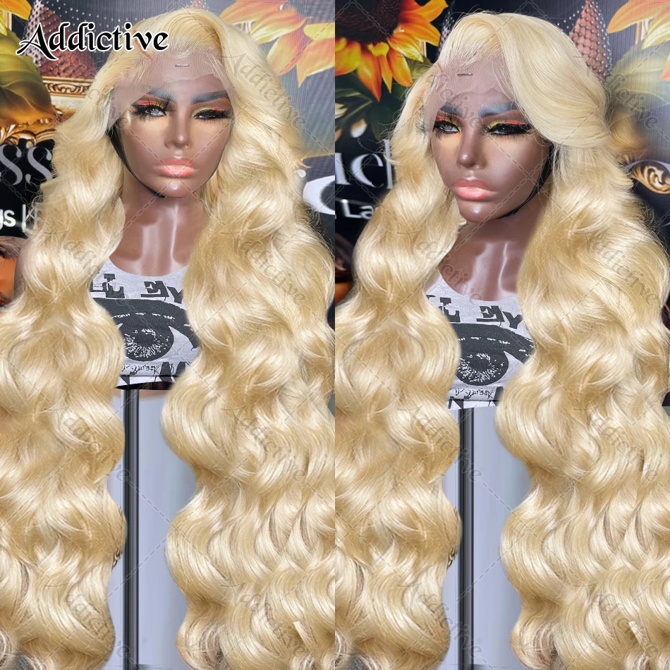 250% 613 Honingblonde Body Wave 13X6 Hd Transparant Kant Voor Menselijk Haar Pruiken 30 32 Inch Kleur 13X4 Lace Frontale Pruik Voor Vrouwen