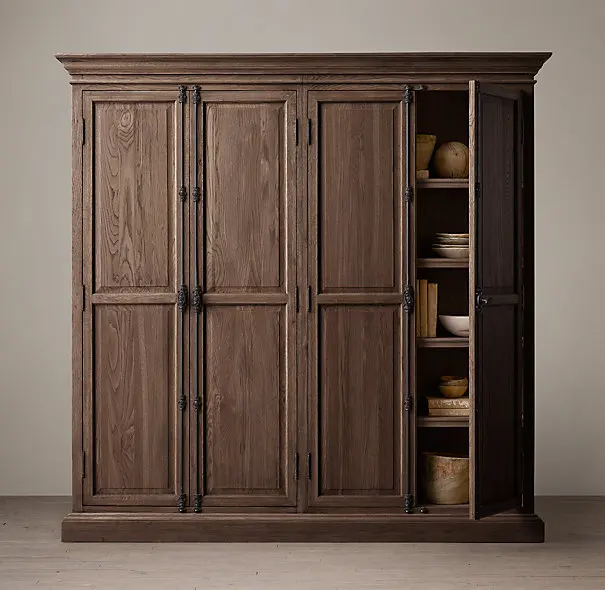 Log Locker Furniture Solid Wood Bedroom Home Wardrobe Oak Bookcase