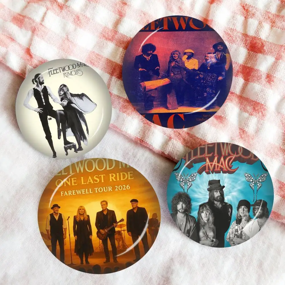 70s Rock Band Fleetwood Mac Music Album New Brooches Soft Button Pin Funny Silly Gnarpy On A Skateboard Meme Badge Gamer Gifts