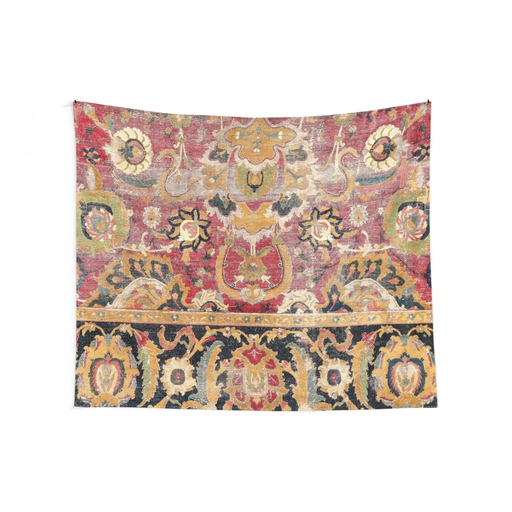 Esfahan Central Persian 17th Century Fragment Print Tapestry Decor Home Decoration For Home Tapestry