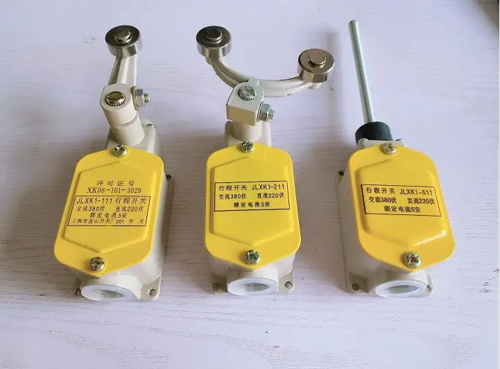 Wyłącznik krańcowy przełącznika podróży JLXK1-111 JLXK1-211 JLXK1-511 aluminiowa obudowa jednokołowe automatyczne resetowanie 5A AC380V DC220V