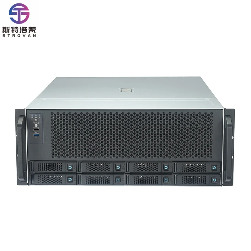Artificial ligence Server Hot Swap Chassis PWM ligent Speed Regulation 4U-YC6508 AI Chassis with Fan Server Chassis