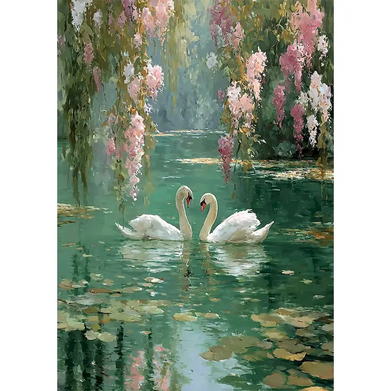 GATYZTORY Paint By Number Scenery DIY Pictures By Numbers Night Kits Hand Painted Painting Art Drawing On Canvas Gift Home Decor