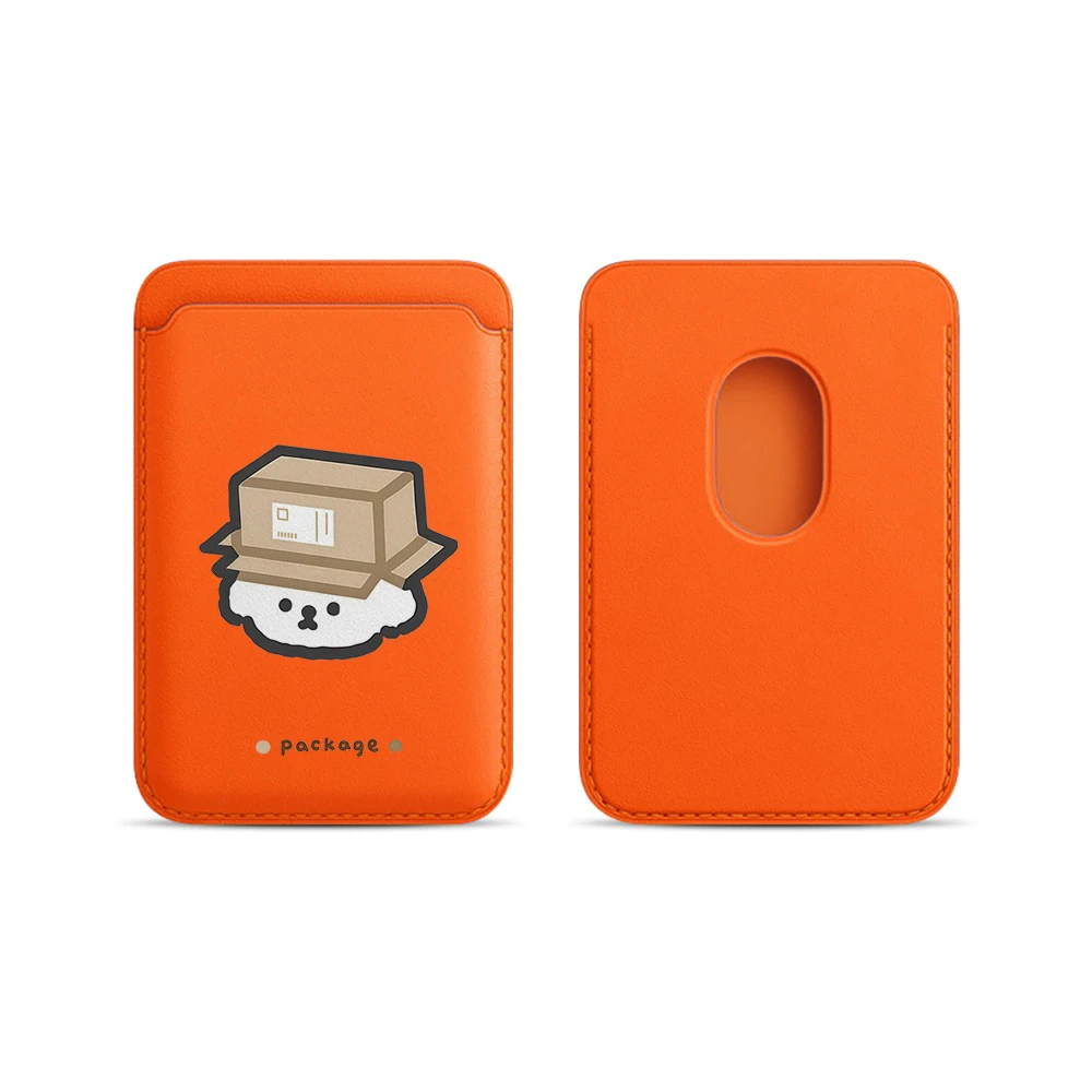 Puppy Leder-Kartenetui Handyhülle Kartenhalter für Magnetische Hülle Geeignet für alle iPhone Magsafe Karten-Handy-Rückseiten-Taschen – Detail 6