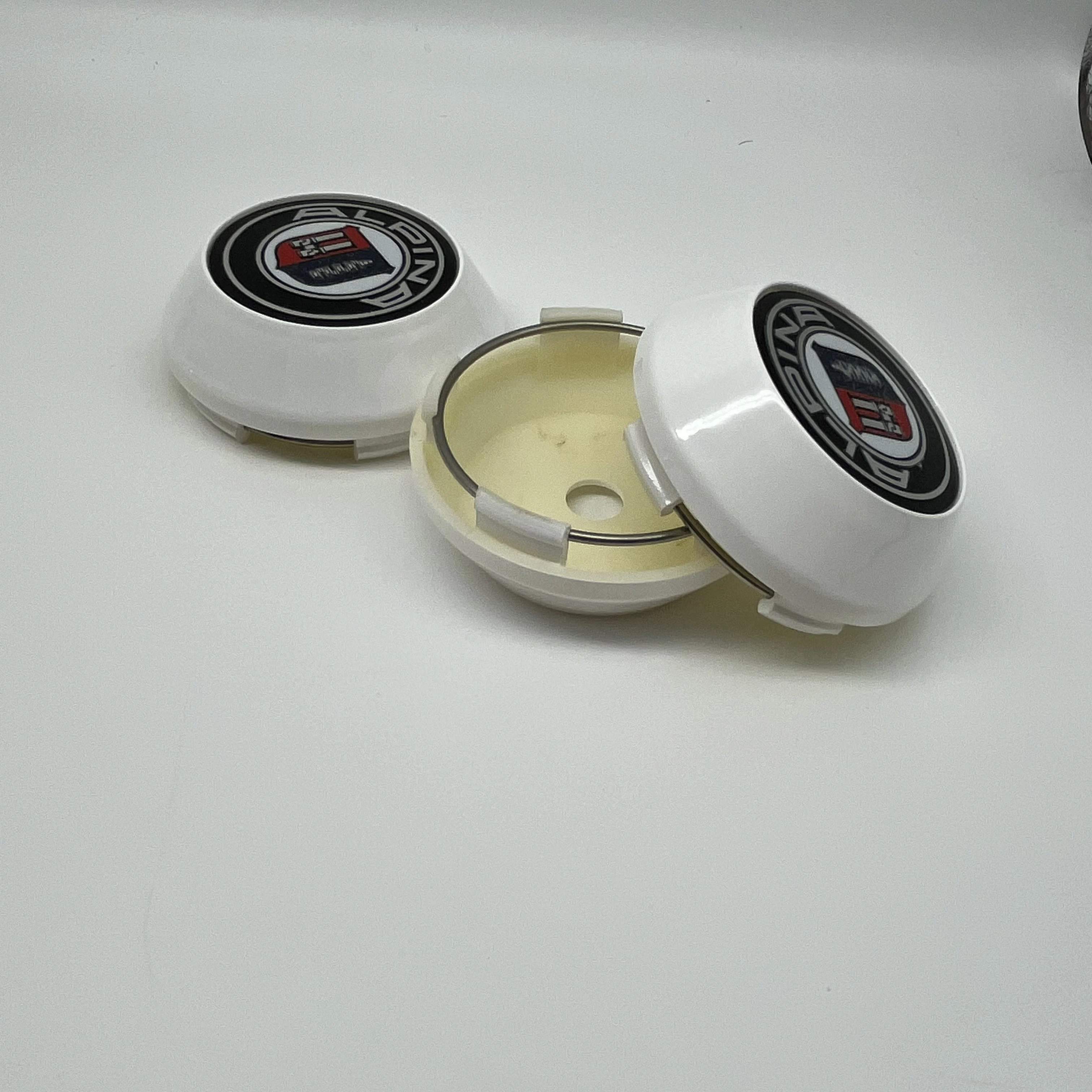 4pcs/Set 60mm 65mm 68mm 69mm 3D Alpina Sticker Emblem Badge Car Wheel Center Caps Wheel Hubcap Cover High Cap Car Accessories