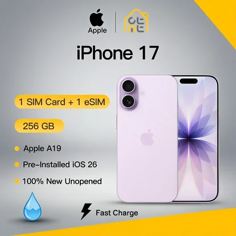 Apple iPhone 17 Original New Unused 256GB 6.3" OLED Super Retina XDR 120Hz A19 CPU Dual 48MP Cameras Fast Charging iOS 26 5G