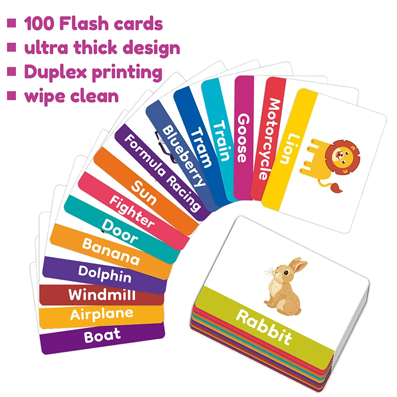 100Pcs 말하기 플래시 카드 조기 교육 장난감 아기 소년 소녀 유치원 학습 독서 기계 대화 형 선물