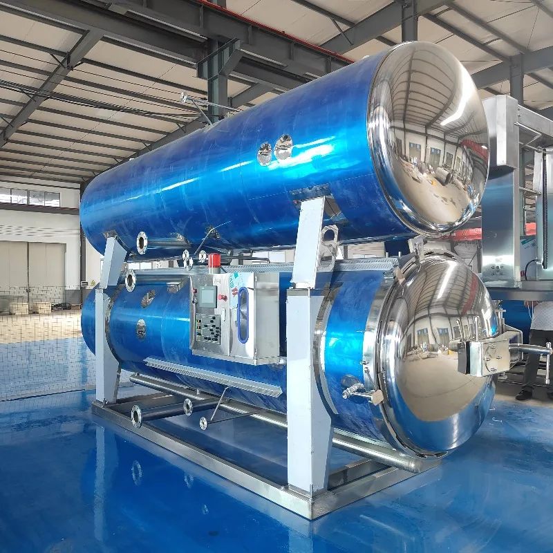 High temperature electric heating double layer autoclave for food sauces beverages food sterilization water bath still