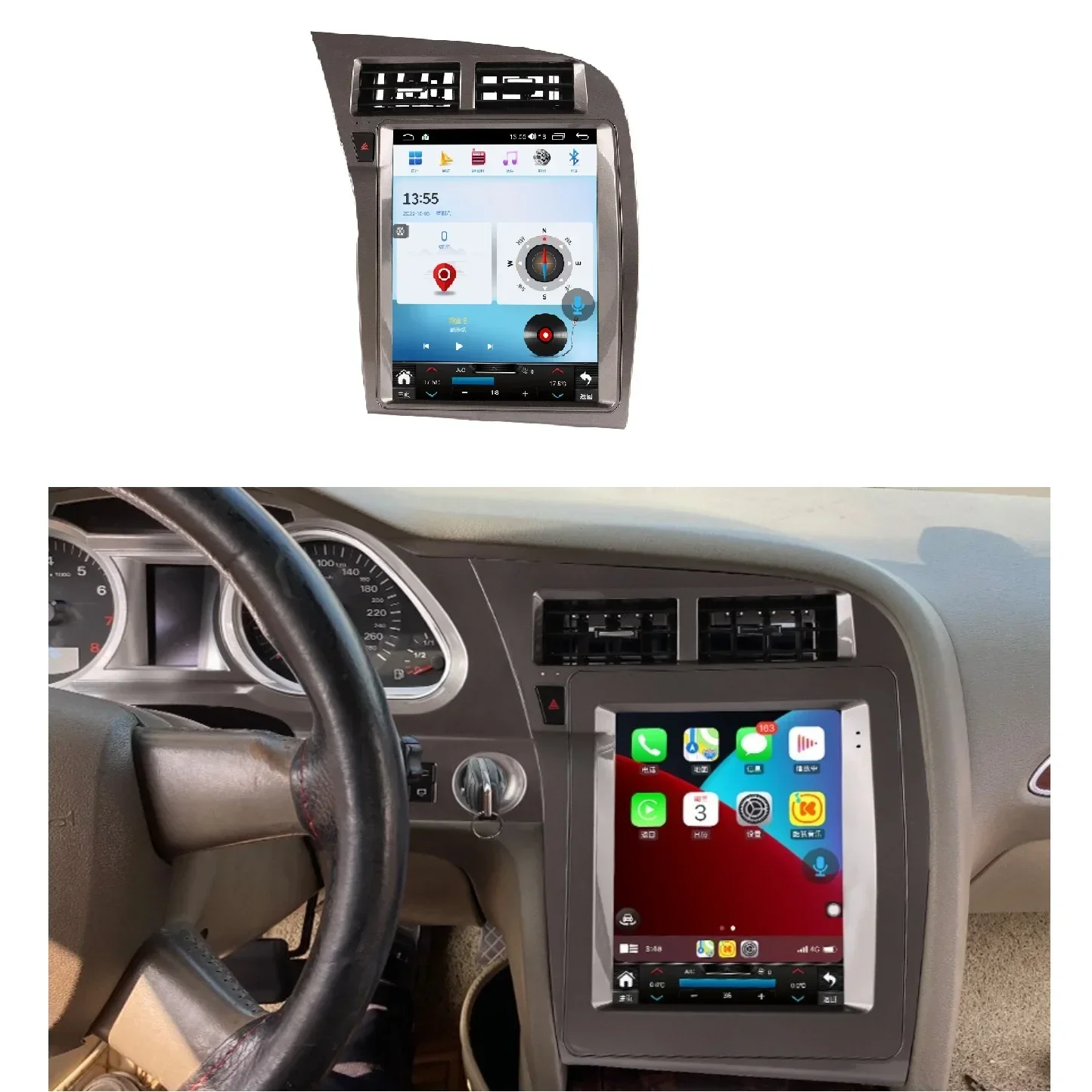 

Car Radio For A6 2005-2011 Android13 Touch Screen Multimedia Navigation 4G