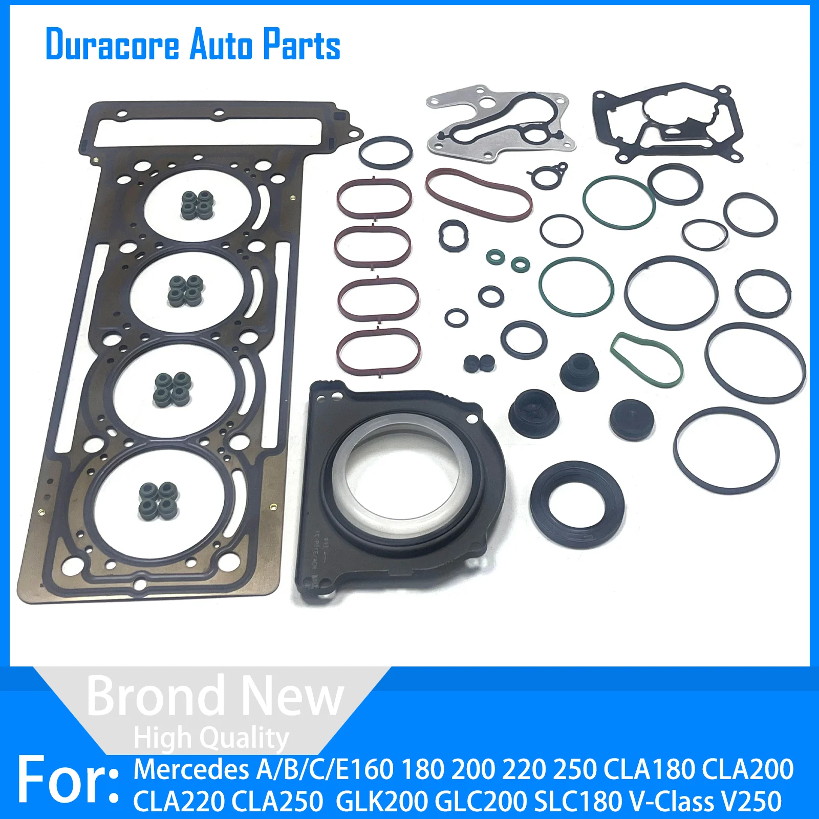 Engine Overhaul Rebuild Kit M270 M274 1.6 2.0 Turbo for Mercedes A180 B180 C200 E200 CLA GLA GLC 2012-2020 OE 2700160020 New Set