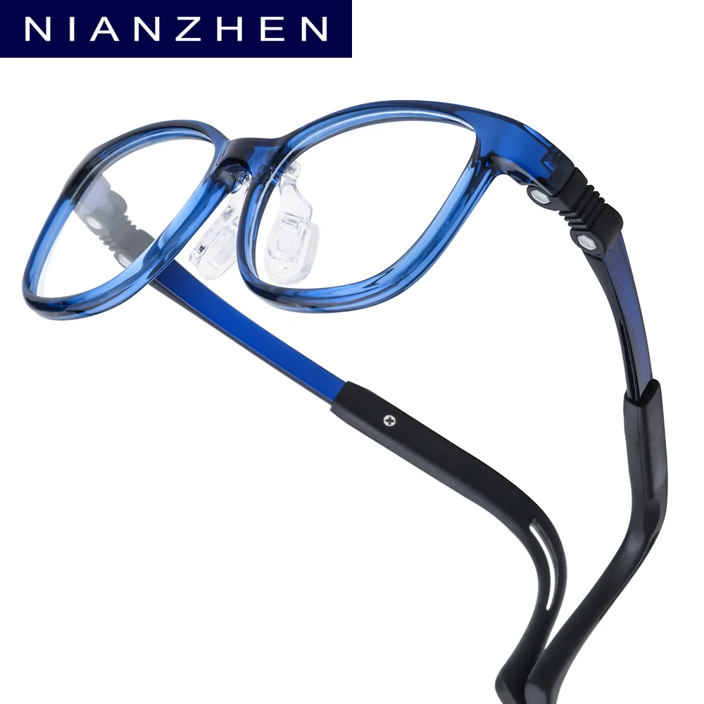 NIANZHEN TR90 Child Eyeglasses Brand Design Square Student Glasses Frames Ultralight Memory Hinge Kids Eyewear Spectacles 25629