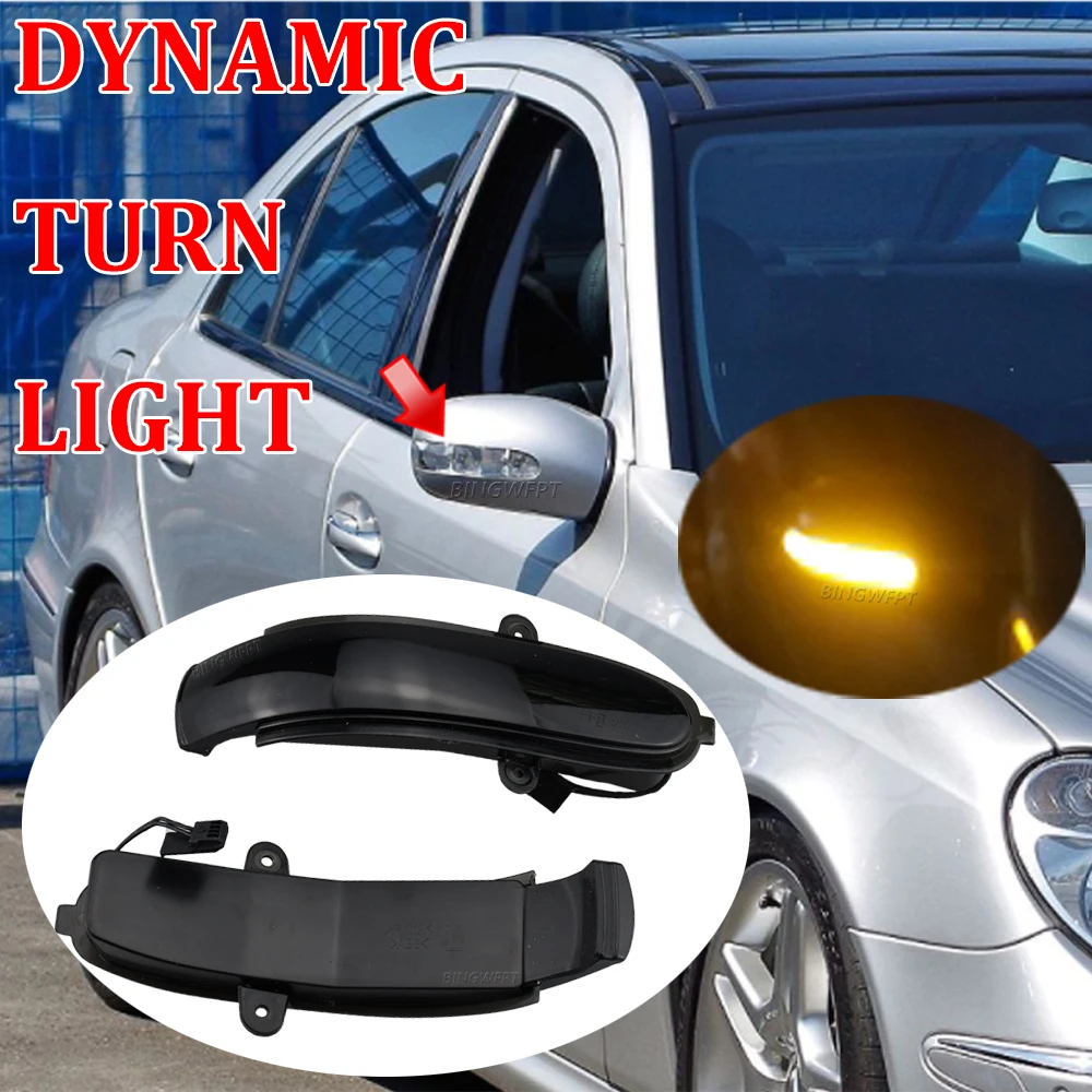 Side Mirror Indicator Lamp LED Dynamic Turn Signal Light For Mercedes Benz E-class W211 S211 2002-2006 G-class W463 Facelift