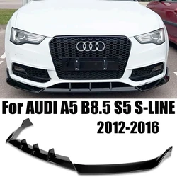 Car Front Bumper Splitter Lip Diffuser Body Kit Spoiler Guard For Audi A5 S5 B8.5 Quattro S-LINE 2012 2013 2014 2015 2016