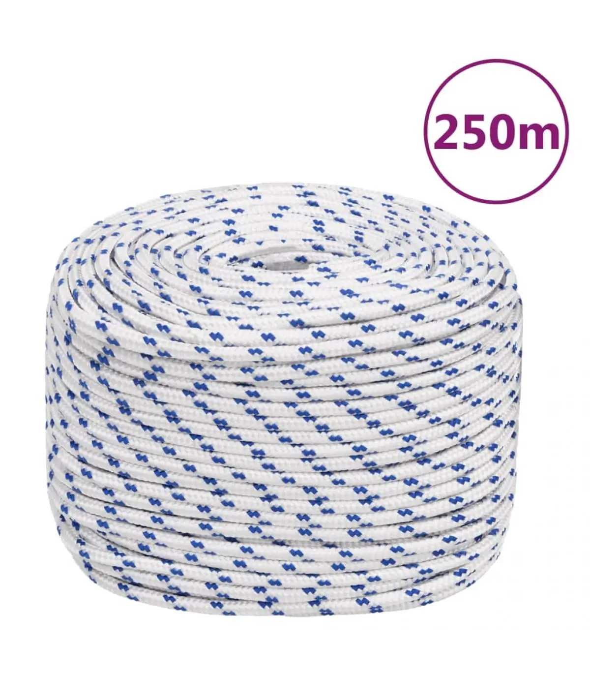 6 mm 250 m white polypropylene boat rope metal ropes and ropes