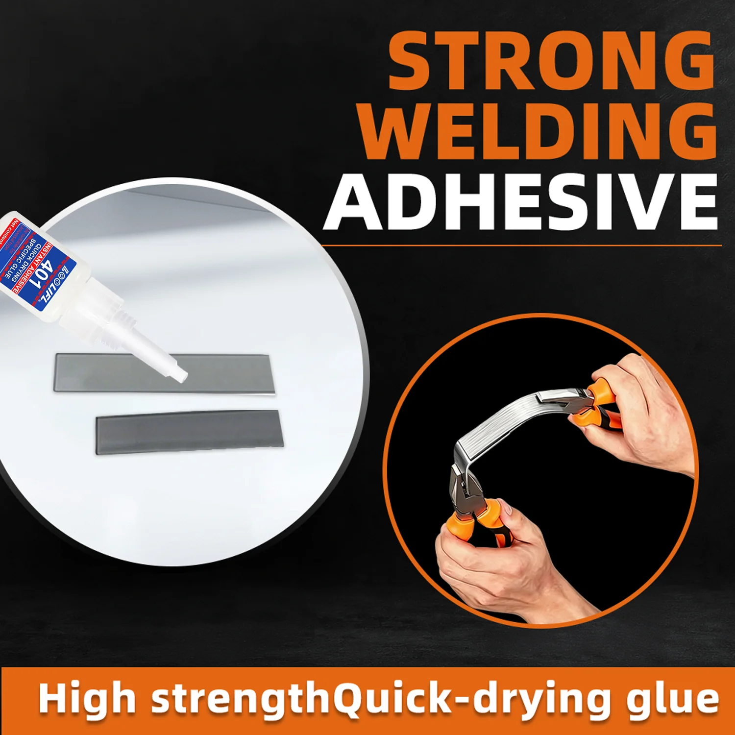Multi‑Purpose Super Glue Quick Drying 401 Strong Instant Adhesive Clear For Wood Plastic DIY Crafts Metal Glass Bond Repair Tool