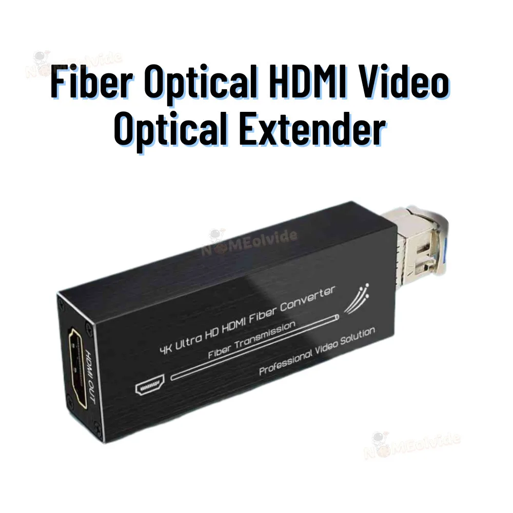 HDMI Fiber Converter, Supports 4K x 2K @ 30Hz Resolution with Single Mode SFP Module, Transmission Distance Up to 20km