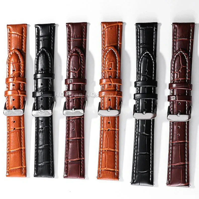 18 ミリメートル 20 ミリメートル 22 ミリメートル本革ストラップクイックリリース時計バンド快適なブレスレットユニバーサル交換ベルト時計アクセサリー