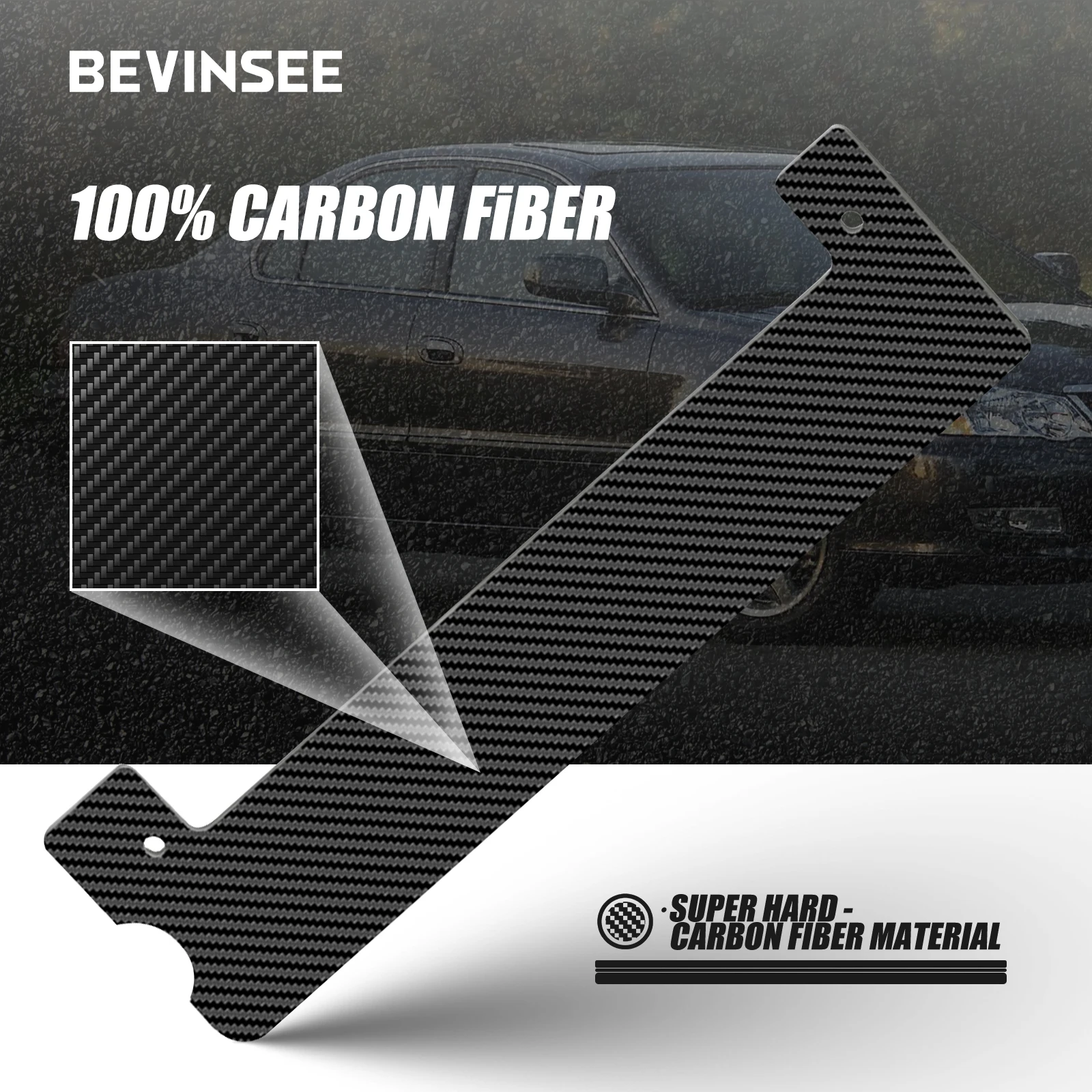 BEVINSEE For K20 K24 K Series Spark Plug Cover Insert Carbon Fiber For Honda Civic Accord CRV For Acura