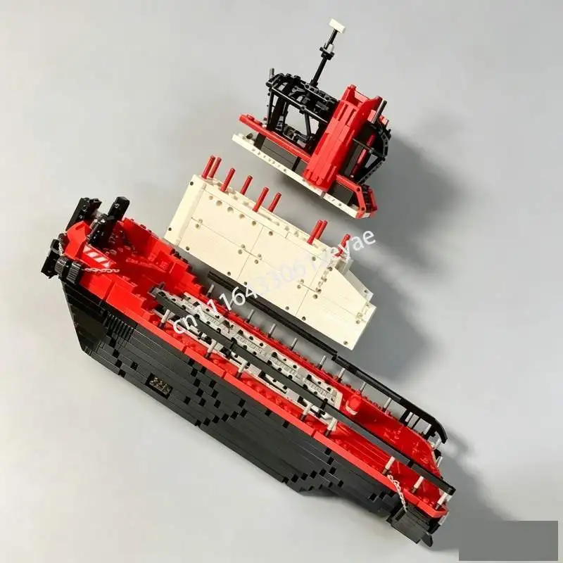 1348PCS Harbour Tug Cargo Connect MOC Ship Model Custom Puzzle Creative Assembly Educational Brick Toy Gift Collection Display