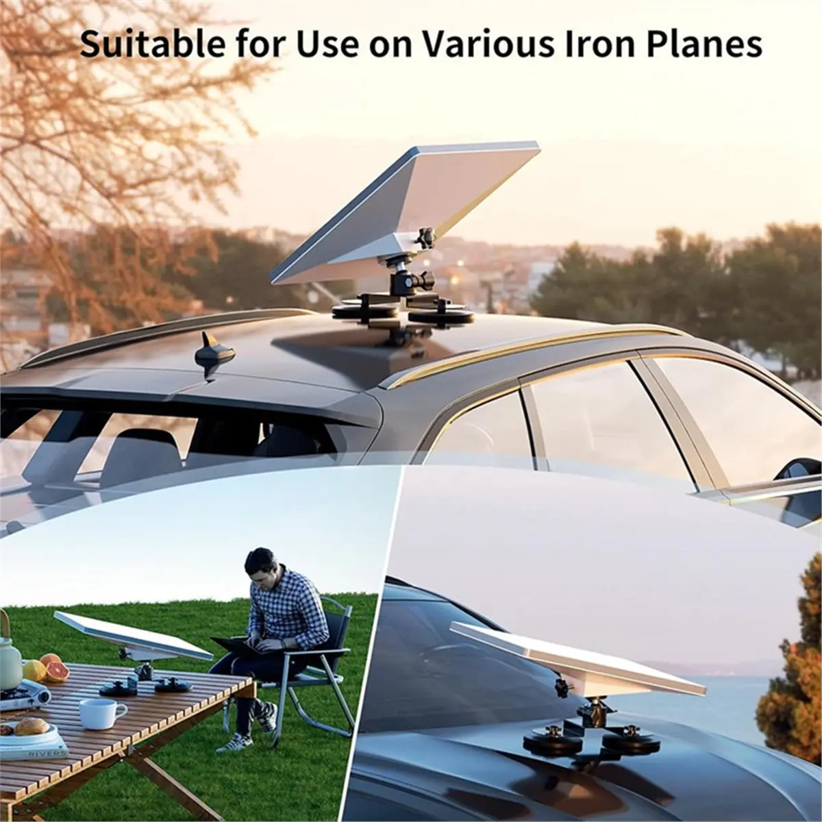 Magnetic Mount Car Roof Mount for Mini Strong Suction 360 Degrees Adjustable Angle Magnetic Mounting Bracket