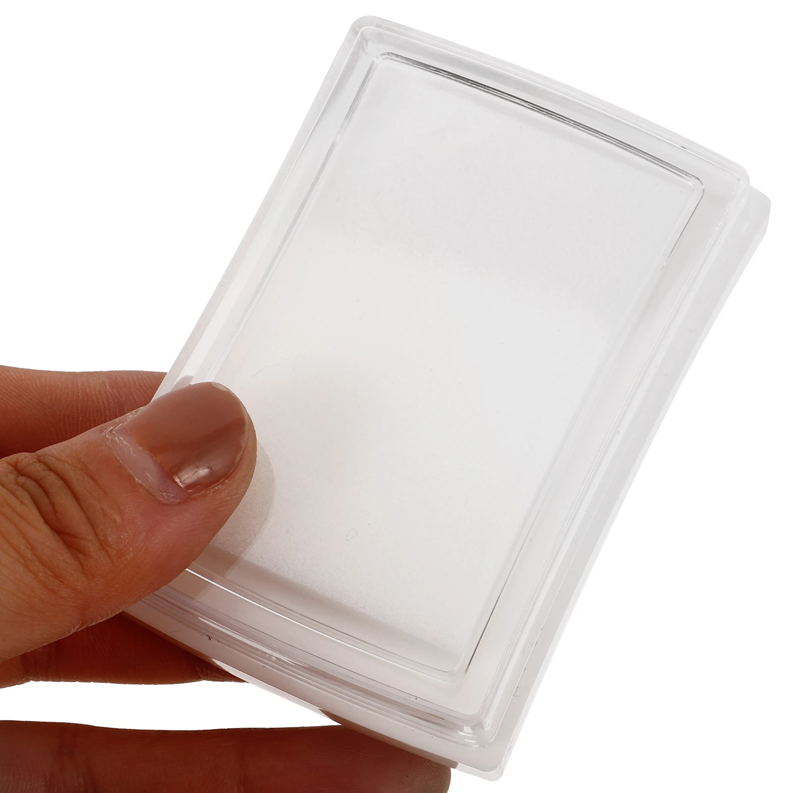 20Pcs Blank Stamp Ink Pad Compact High-Density Sponge Refillable Ink Pads for DIY Crafting Office Stamping Projects