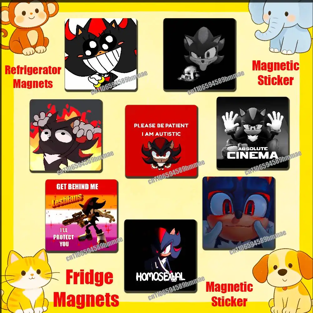 

For S-Shadow the H-HedgehogS Fridge Freezer Refrigerator Magnets Kitchen Metal Cabinet Magnetic Sticker Card