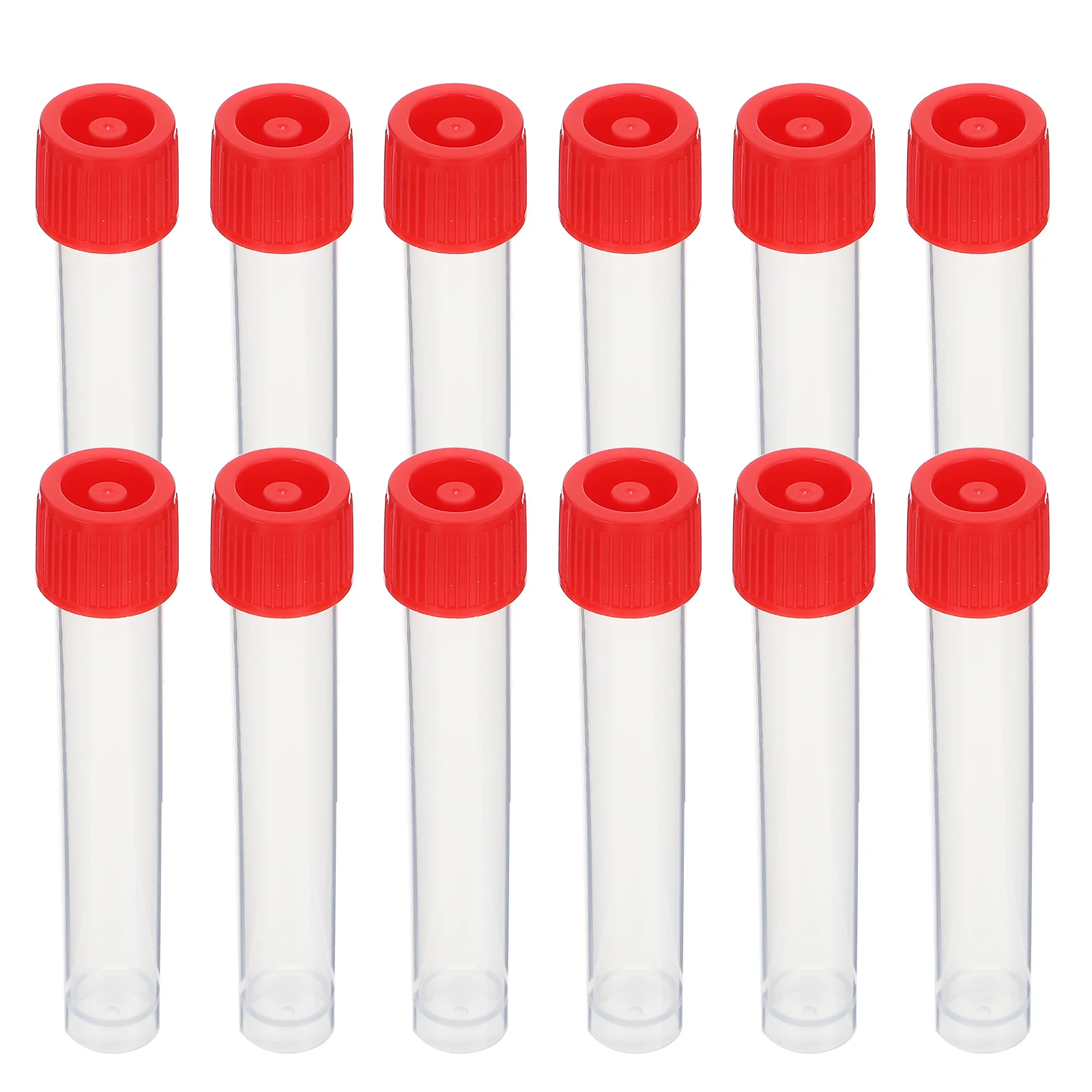 

20Pcs Disposable Sampling Tubes Hospital Blood Storage Plastic Sample Test Tubes Test Tube Disposable Testing Tube