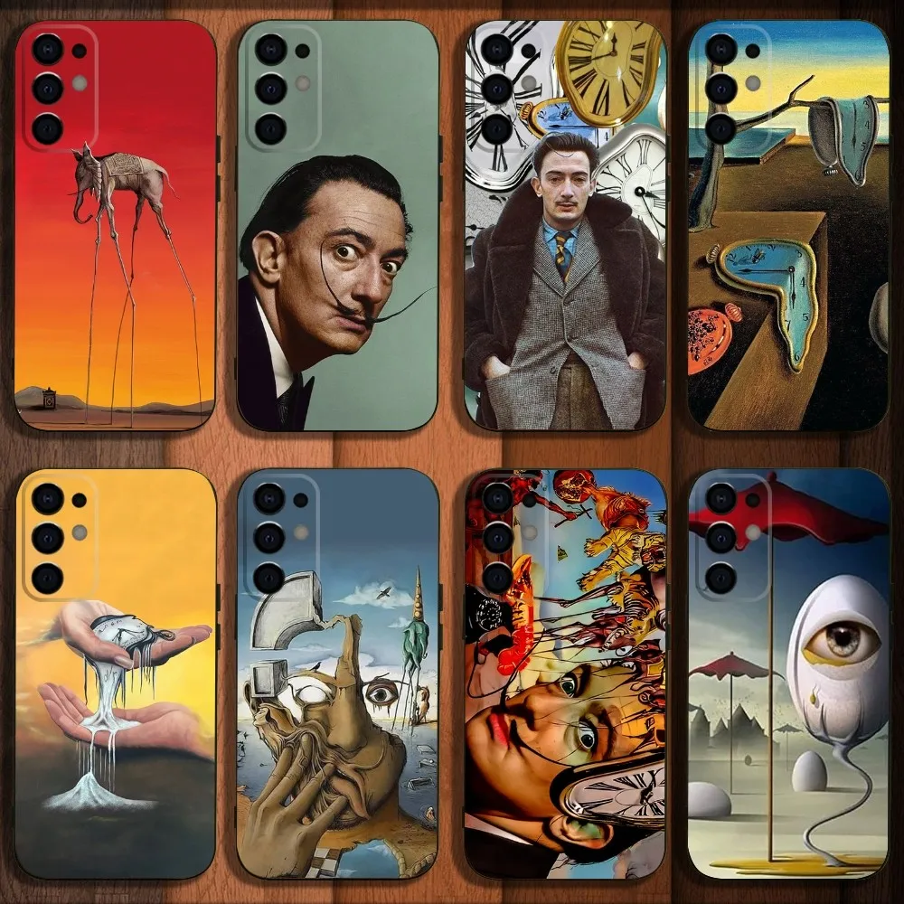 S-Salvador D-Dali Art Phone Case For Samsung S24,S21,S22,S23,S30,Ultra,S20,Plus,Fe,Lite,Note,10,9,5G Black Soft Cover